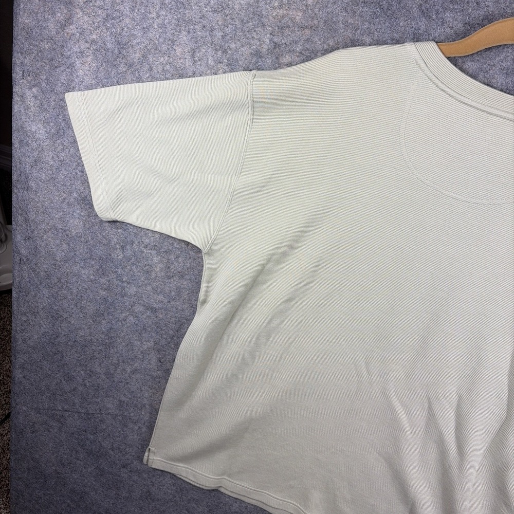 Tommy Bahama XL Short Sleeve CREAME Shirt Mens Palm Tree Casual - Picture 10 of 11